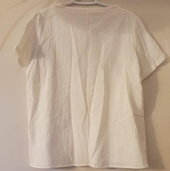 White 100% Cotton Shirt - Picture 2 of 3